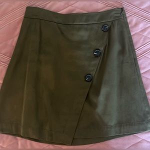 Banana republic green mini skirt.